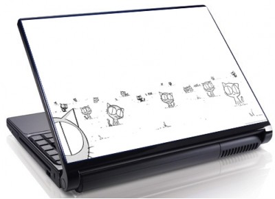 Laptopskin black-white 00011